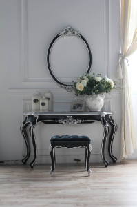 Classic Dresser for Bedroom Including Dresser Mirror Dresser Stool Dresser Table (BA-2605 BA-2302 BA